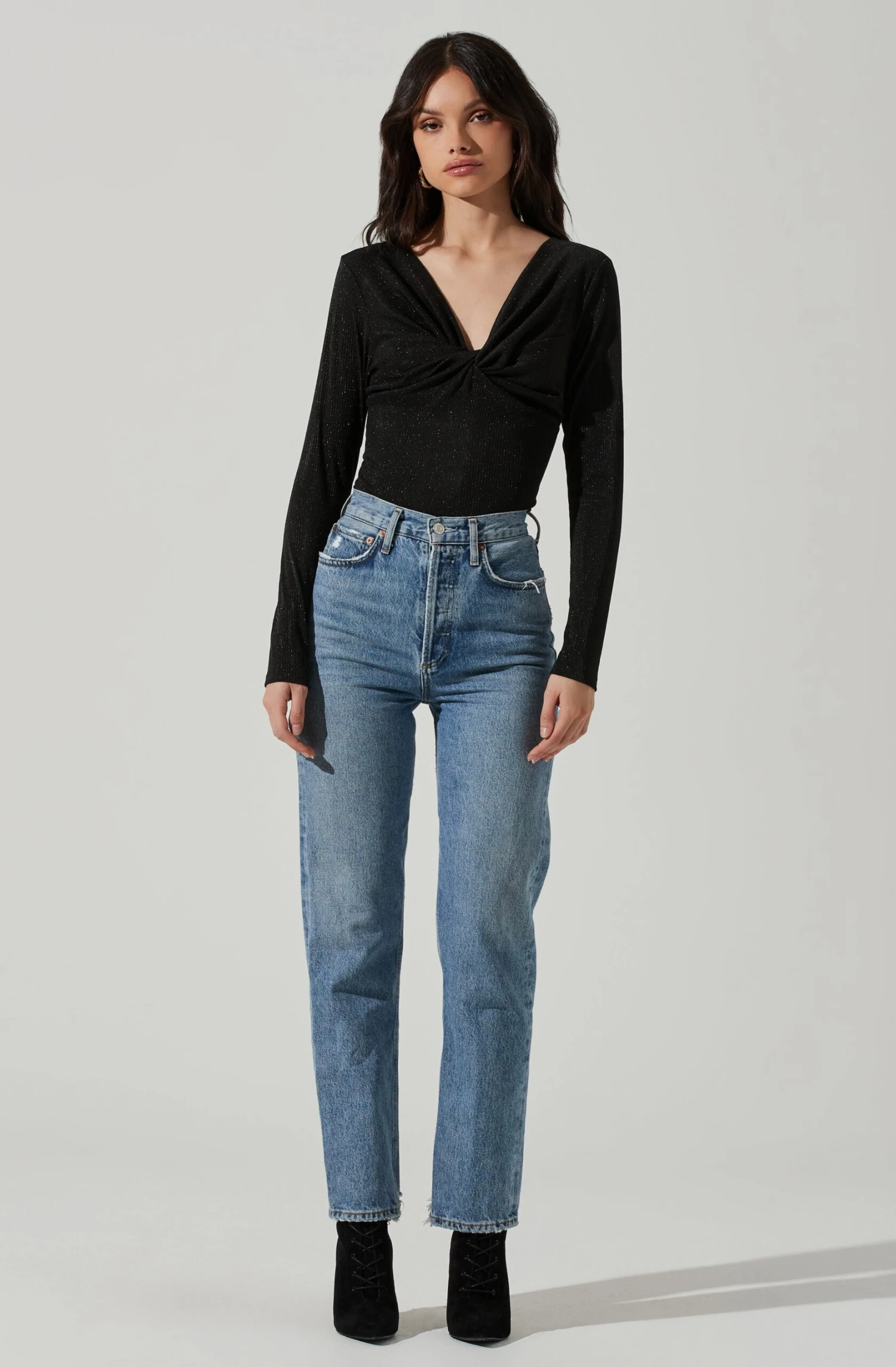 Reese Metallic Twist Front Bodysuit 10 Reese Metallic Twist Front Bodysuit - Image 8