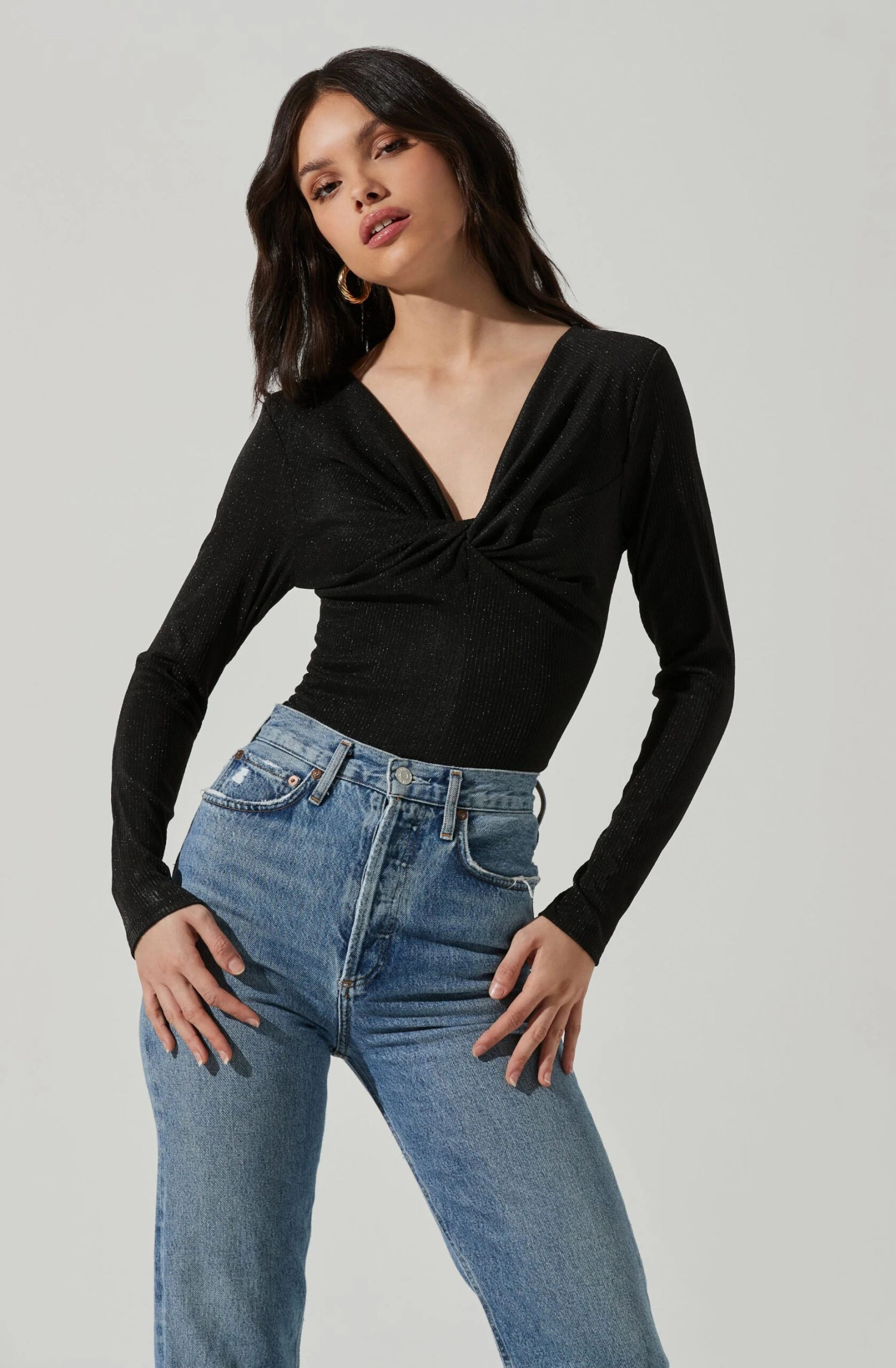 Reese Metallic Twist Front Bodysuit 9 Reese Metallic Twist Front Bodysuit - Image 7