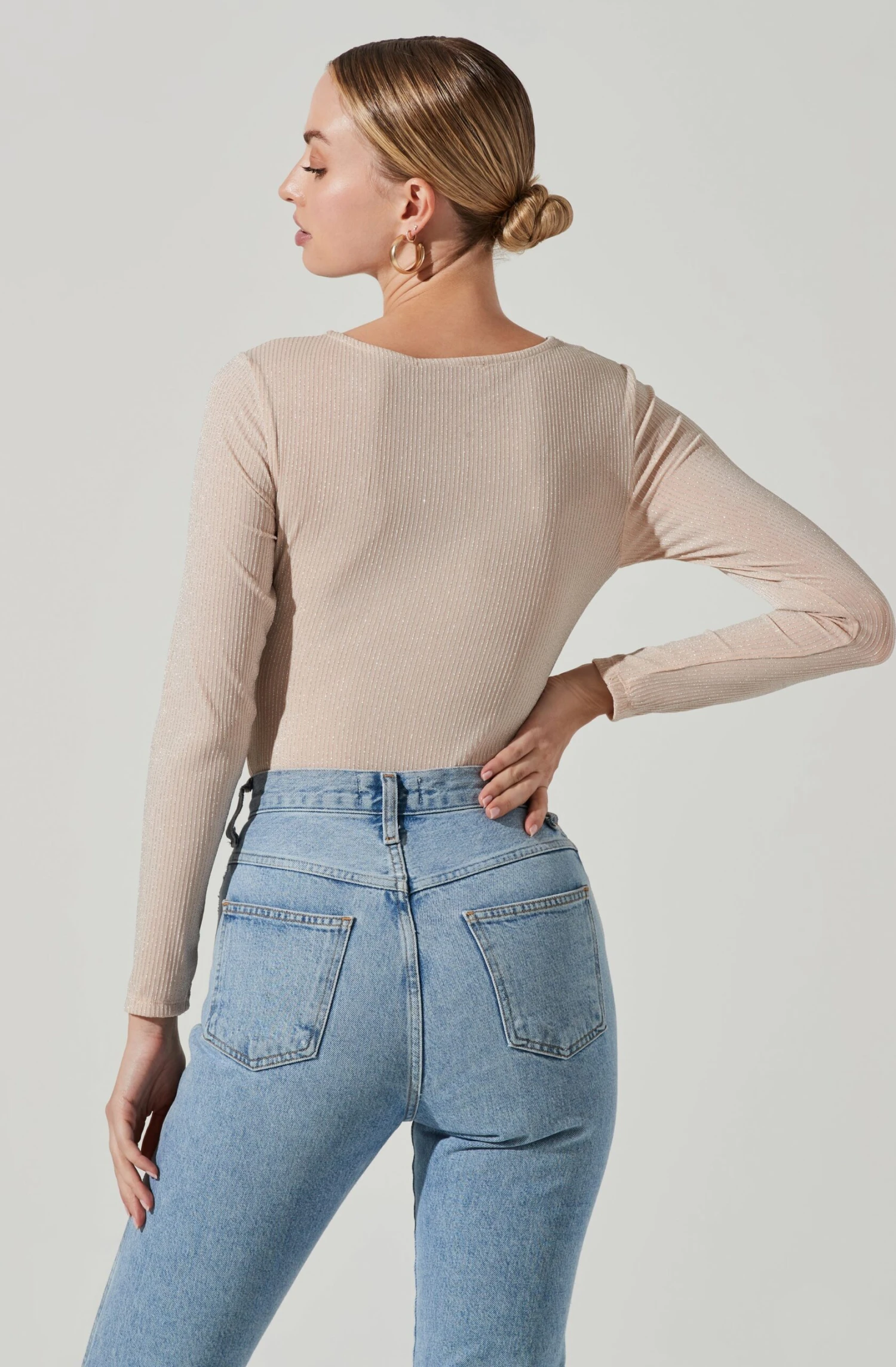 Reese Metallic Twist Front Bodysuit 8 Reese Metallic Twist Front Bodysuit - Image 6