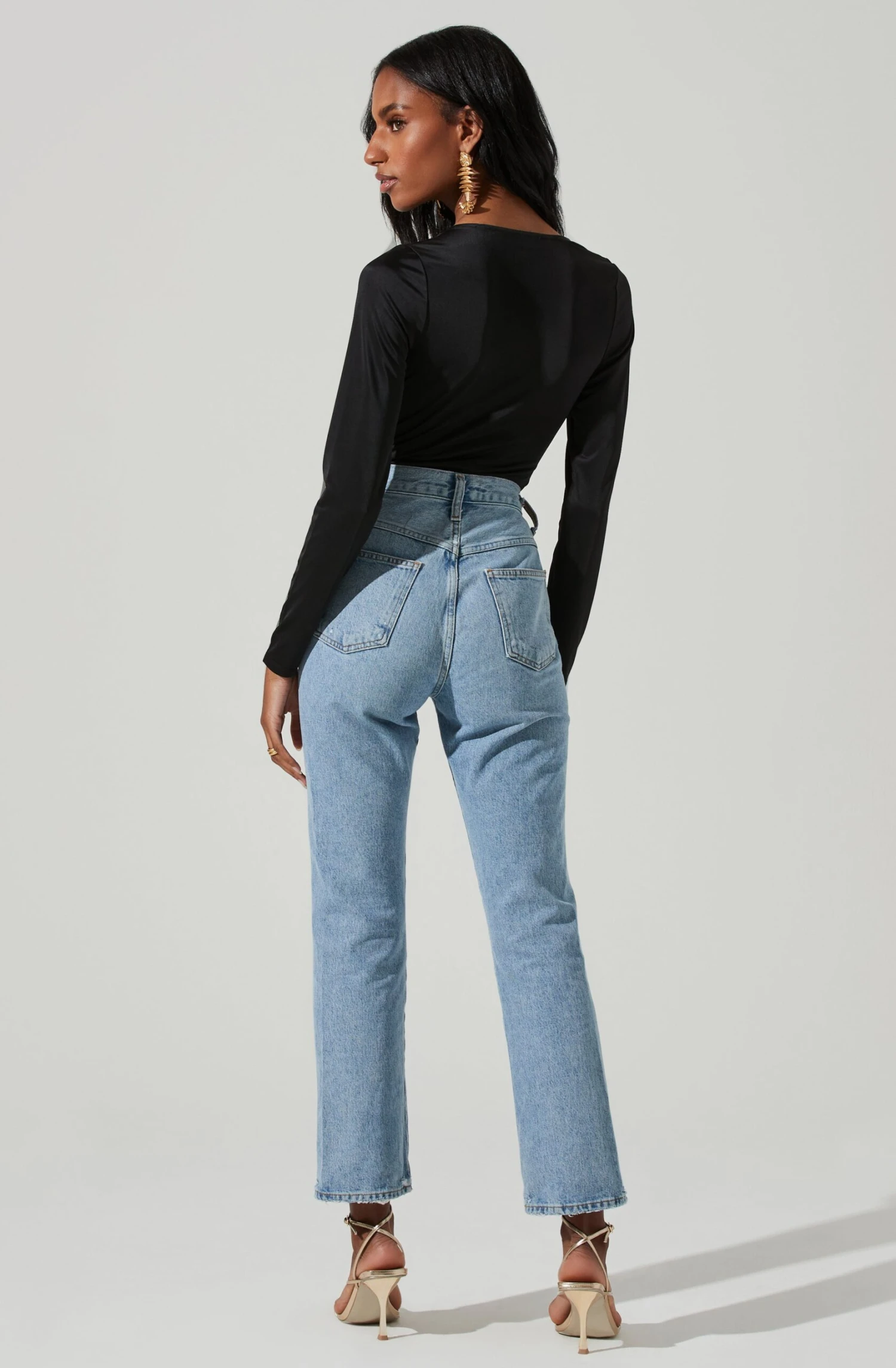 Lauren Satin Cutout Long Sleeve Bodysuit 7 Lauren Satin Cutout Long Sleeve Bodysuit - Image 5