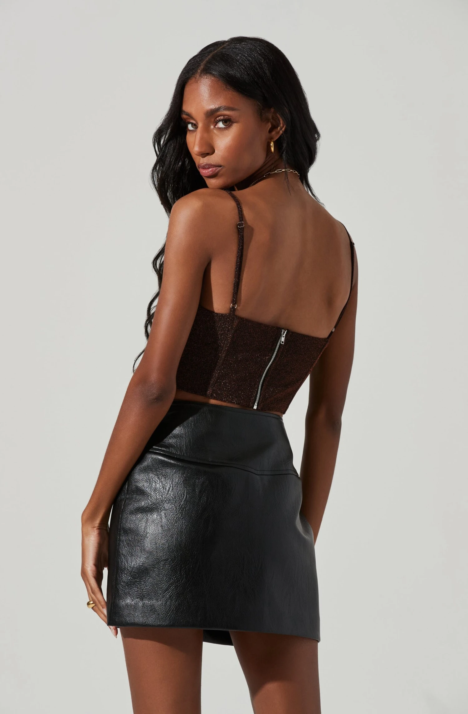 Suri Metallic Crop Top 7 Suri Metallic Crop Top - Image 5