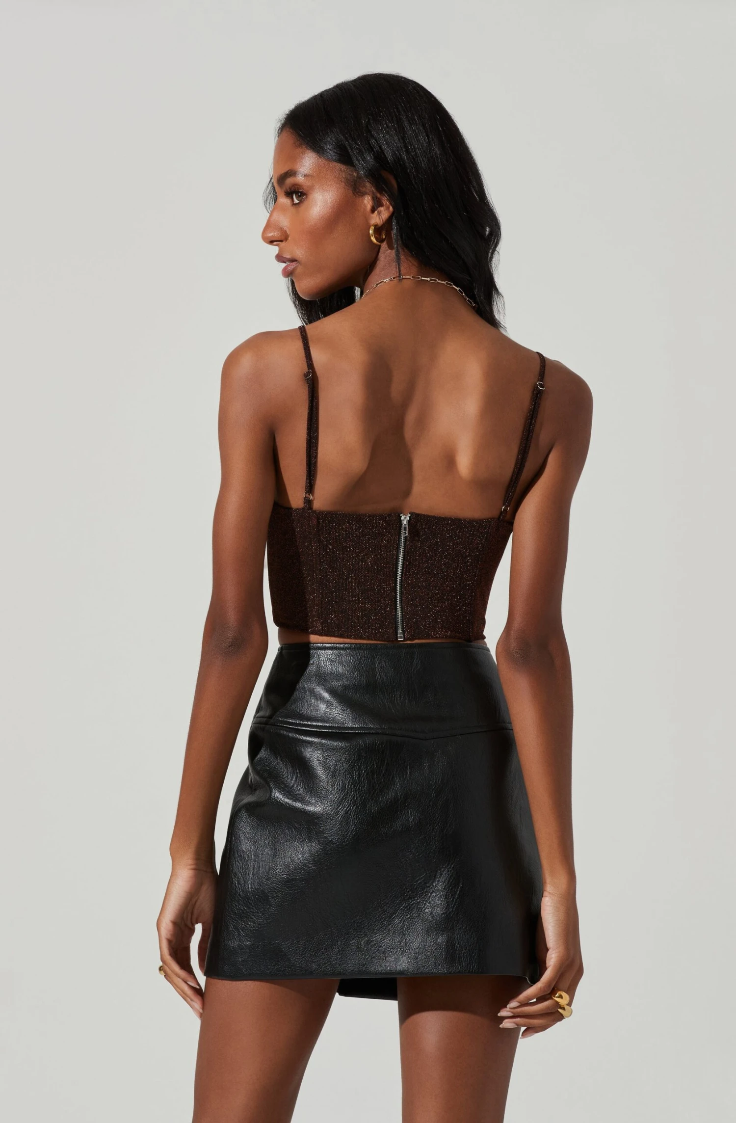 Suri Metallic Crop Top 8 Suri Metallic Crop Top - Image 6