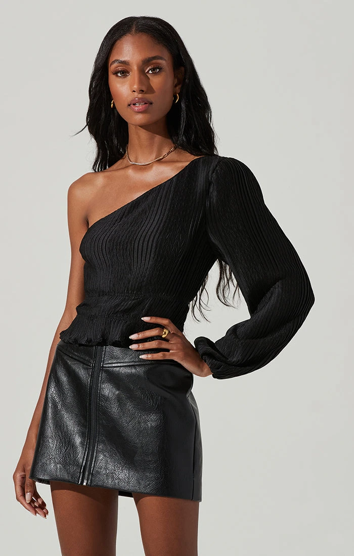 Zona Plisse One Shoulder Top 7 Zona Plisse One Shoulder Top - Image 5