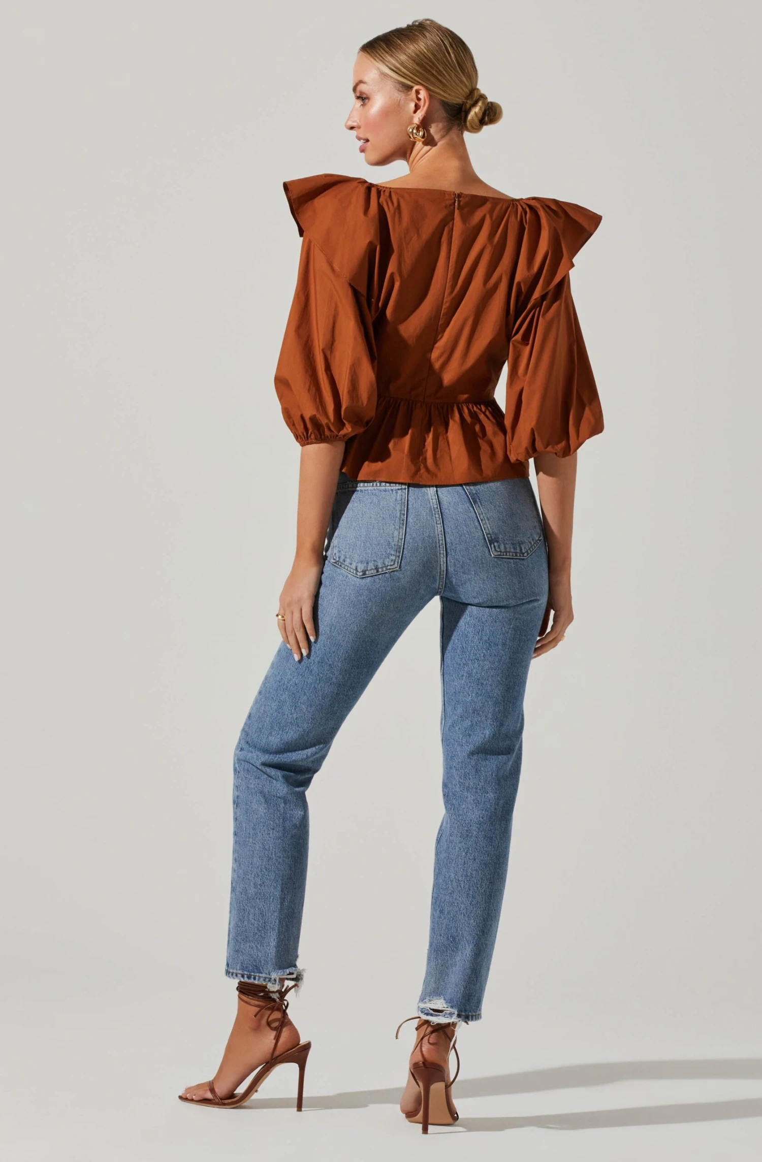 Gemma Ruffle Peplum Top 6 Gemma Ruffle Peplum Top - Image 4