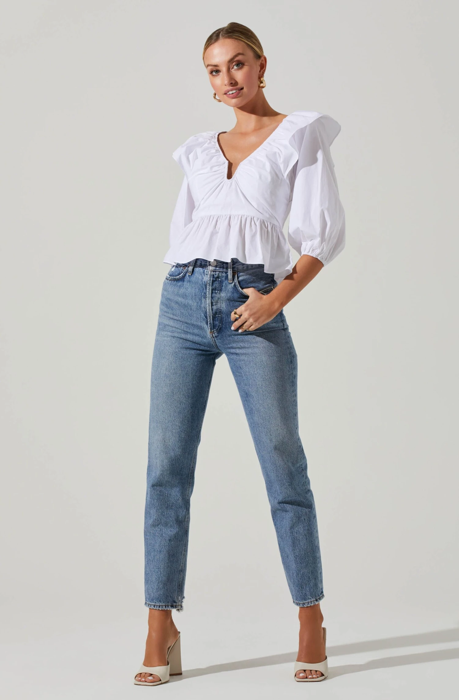 Gemma Ruffle Peplum Top 10 Gemma Ruffle Peplum Top - Image 8