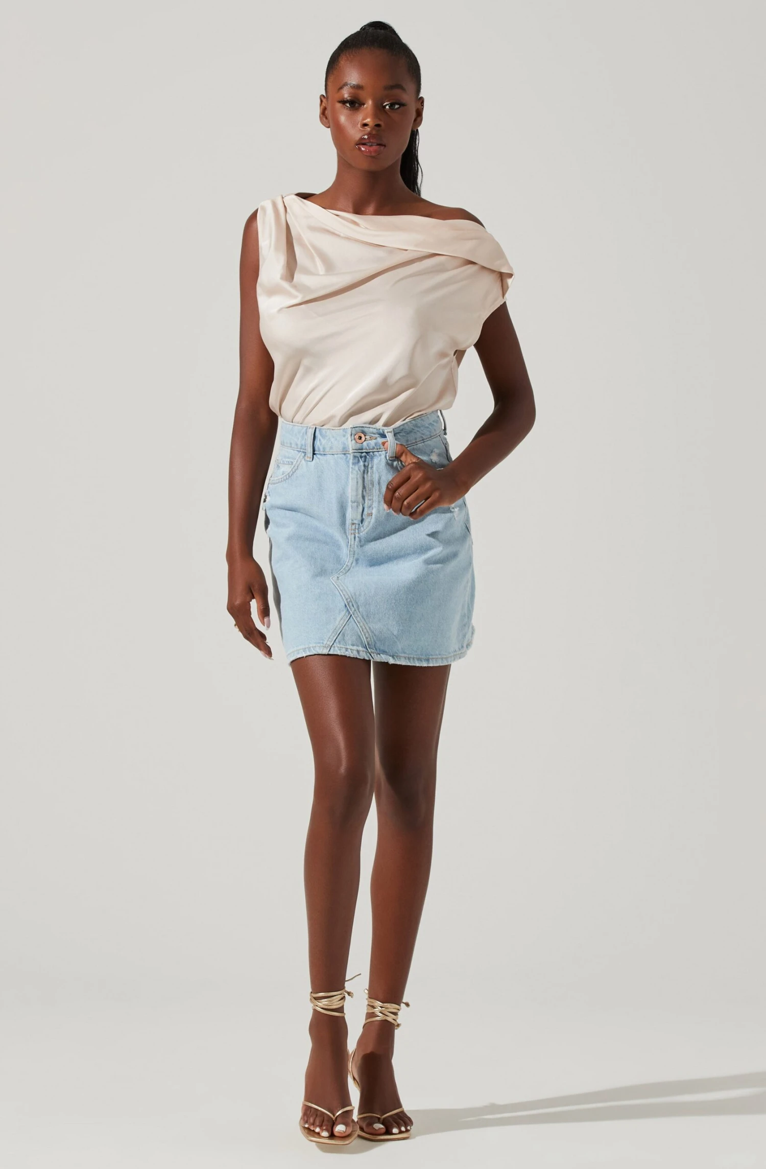 Ceres Satin Off Shoulder Top 20 Ceres Satin Off Shoulder Top - Image 18