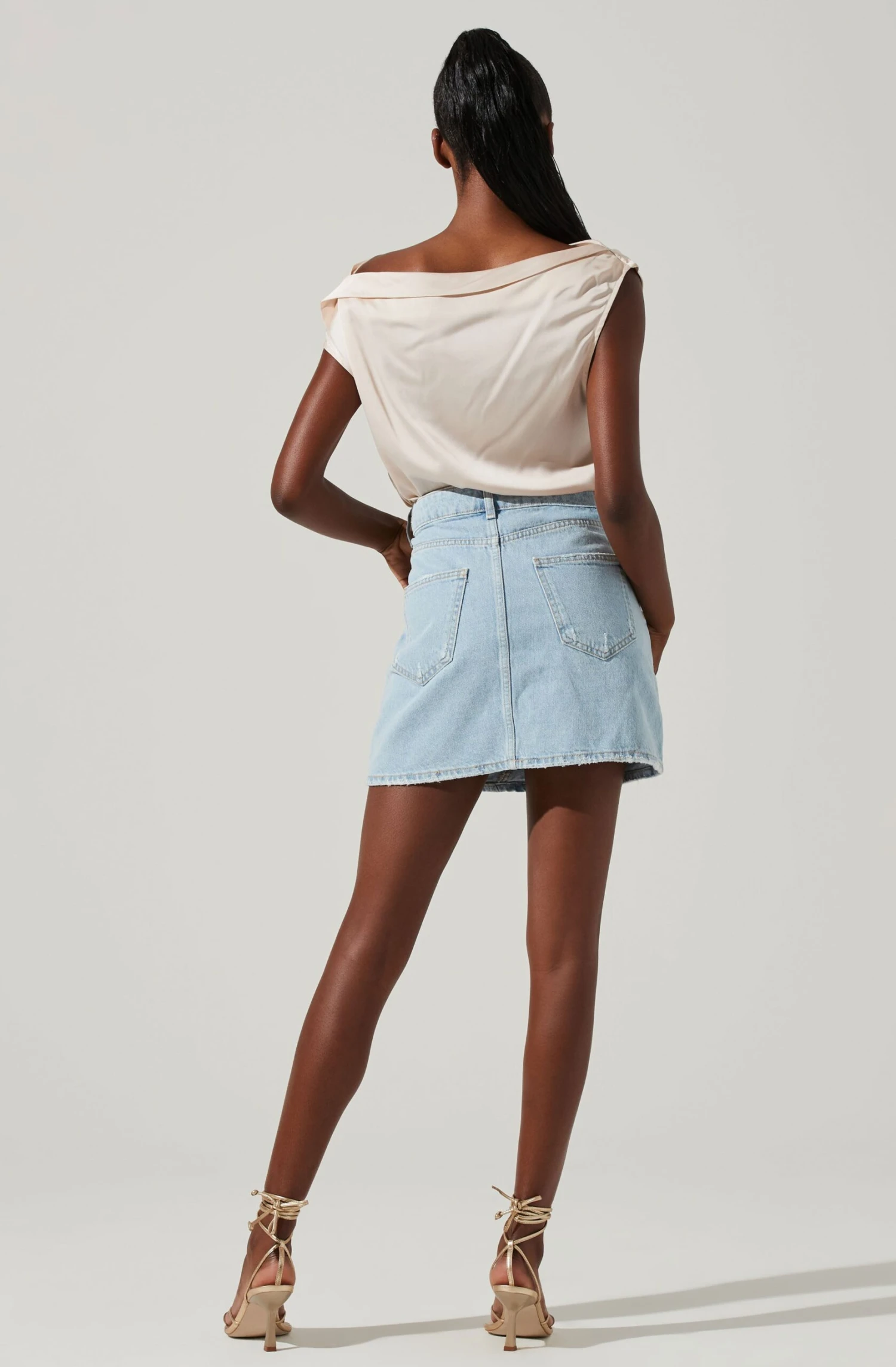 Ceres Satin Off Shoulder Top 22 Ceres Satin Off Shoulder Top - Image 20