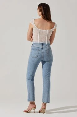 Brooke Lace Corset Top 24 Brooke Lace Corset Top -Dress Sales Store ACT17593 WHITE 5