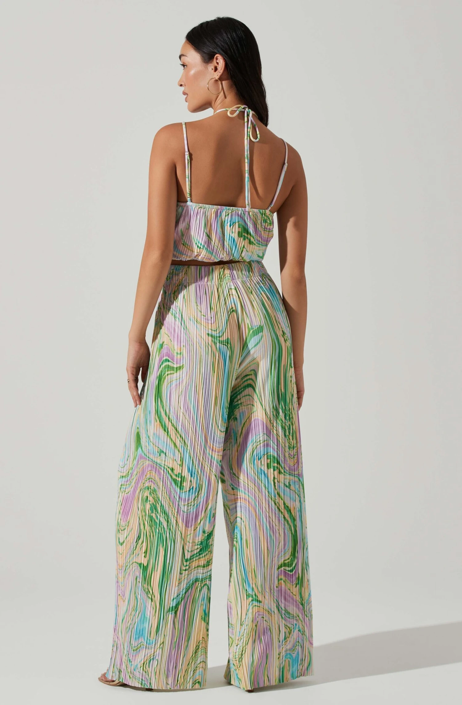 Savine Ruched Tie Dye Halter Top 6 Savine Ruched Tie Dye Halter Top - Image 4