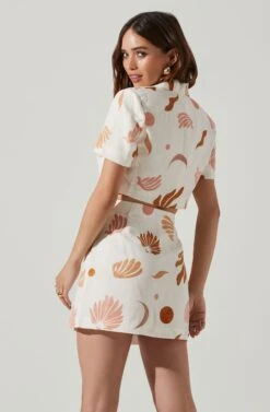 Kiria Cropped Jacket 13 Kiria Cropped Jacket -Dress Sales Store ACT17762P BROWNPINKCREAM 5