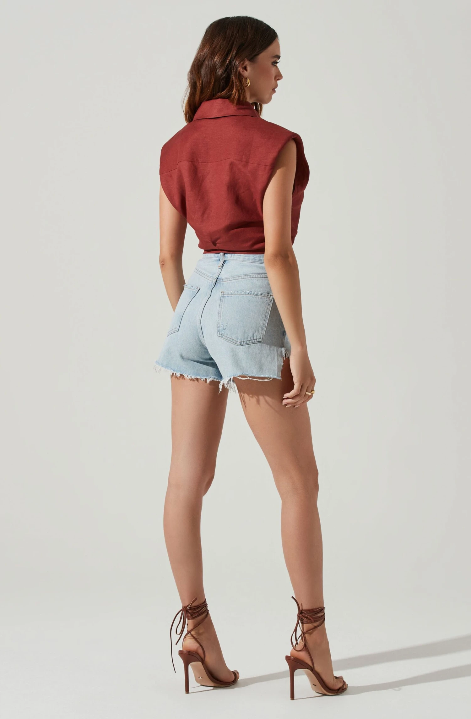 Kathlynn Front Twist Collared Top 10 Kathlynn Front Twist Collared Top - Image 8