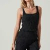 Janesa Sleeveless Top 2 Janesa Sleeveless Top -Dress Sales Store ACT17817 BLACK 3
