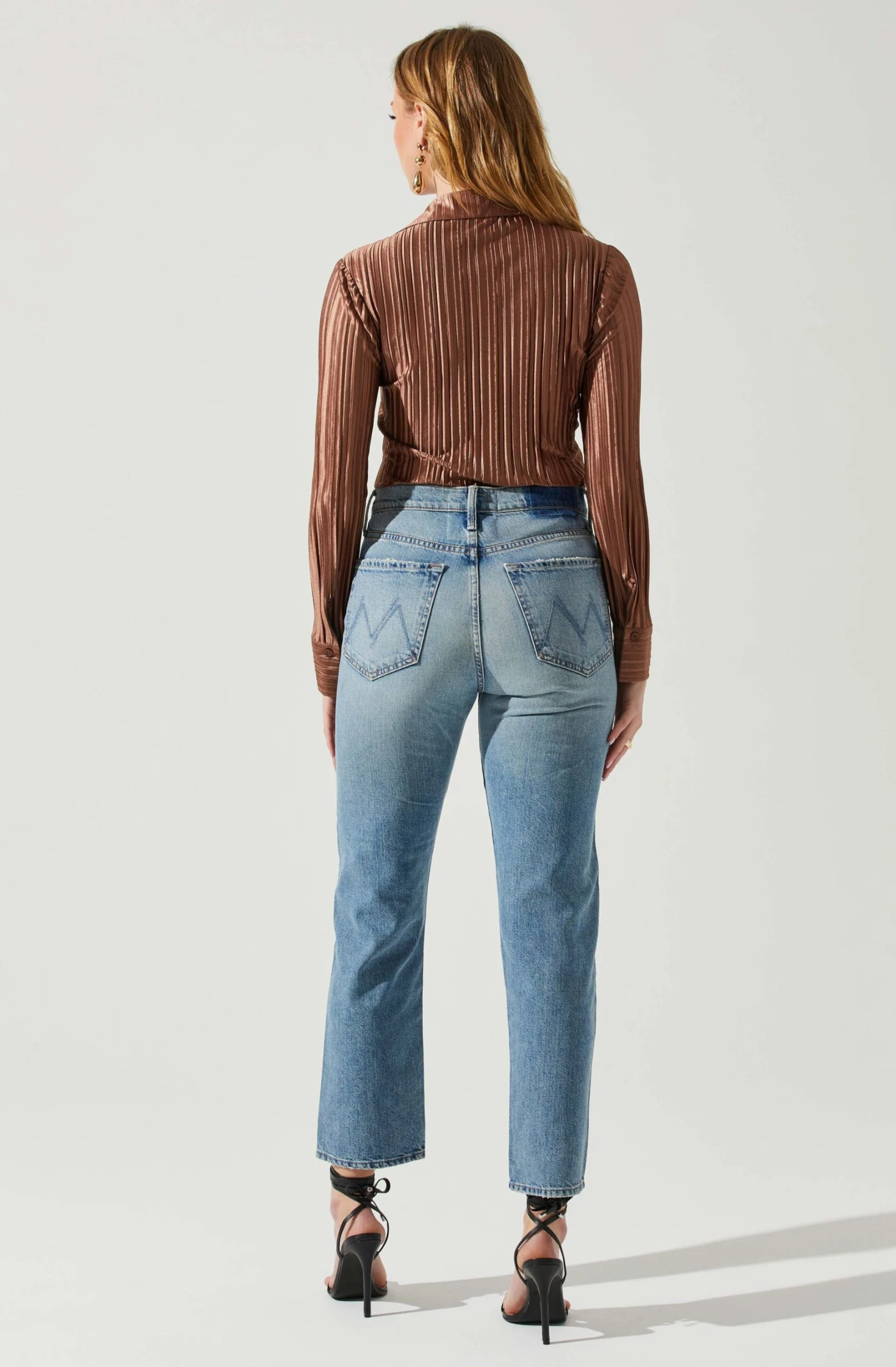 Laurel Satin Pleated Long Sleeve Top 13 Laurel Satin Pleated Long Sleeve Top - Image 11