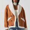 Pippa Faux Shearling Jacket 2 Pippa Faux Shearling Jacket -Dress Sales Store ACT17851 CAMEL 4