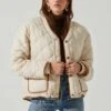 Bellamie Quilted Jacket 2 Bellamie Quilted Jacket -Dress Sales Store ACT17854 ECRU 3