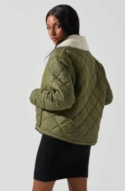 Bellamie Quilted Jacket 25 Bellamie Quilted Jacket -Dress Sales Store ACT17854 OLIVE 5