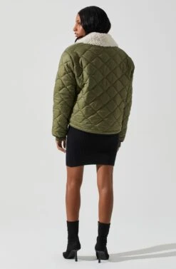Bellamie Quilted Jacket 24 Bellamie Quilted Jacket -Dress Sales Store ACT17854 OLIVE 6
