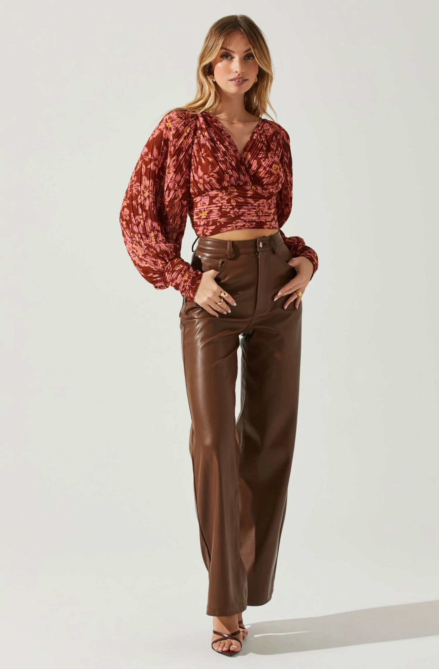 Pernilla Pleated Floral Puff Sleeve Top 9 Pernilla Pleated Floral Puff Sleeve Top - Image 8