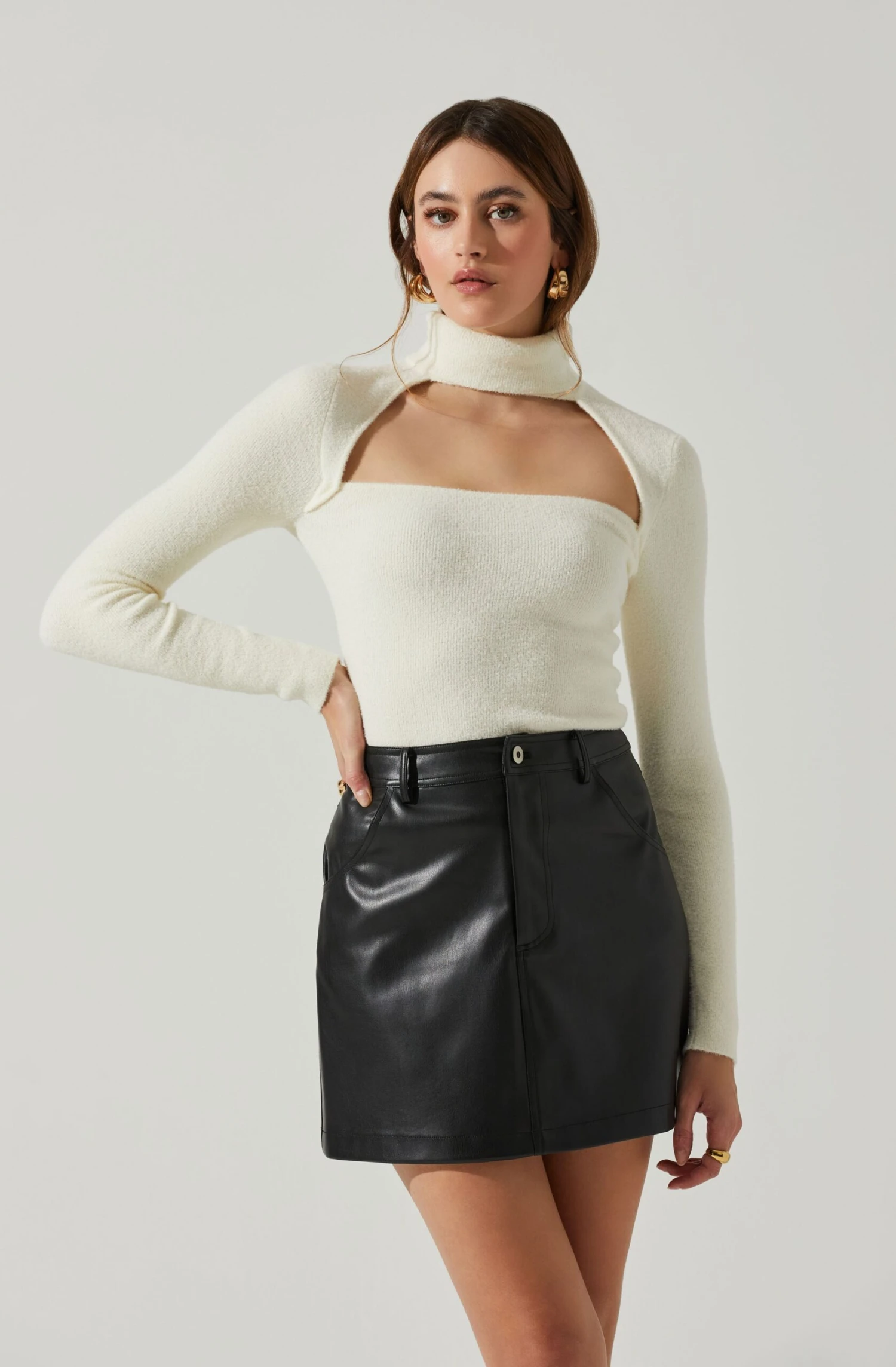 Izabella Turtleneck Cutout Sweater 3 Izabella Turtleneck Cutout Sweater