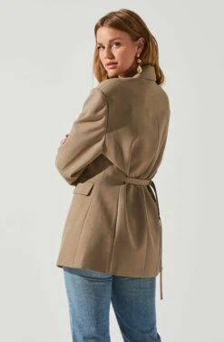 Galilea Oversized Blazer -Dress Sales Store ACT17892 BROWN 6