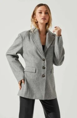 Galilea Oversized Blazer -Dress Sales Store ACT17892 GRAY 4
