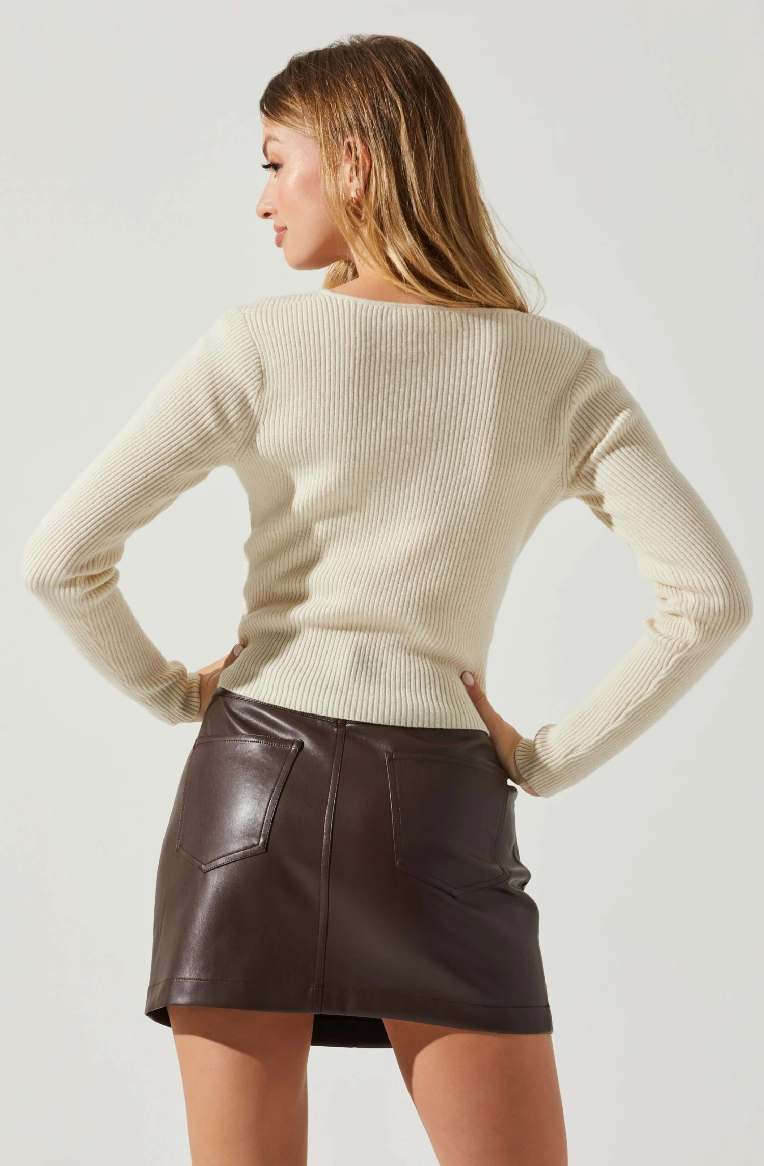 Rylee Twist Front Cutout Sweater 8 Rylee Twist Front Cutout Sweater - Image 6