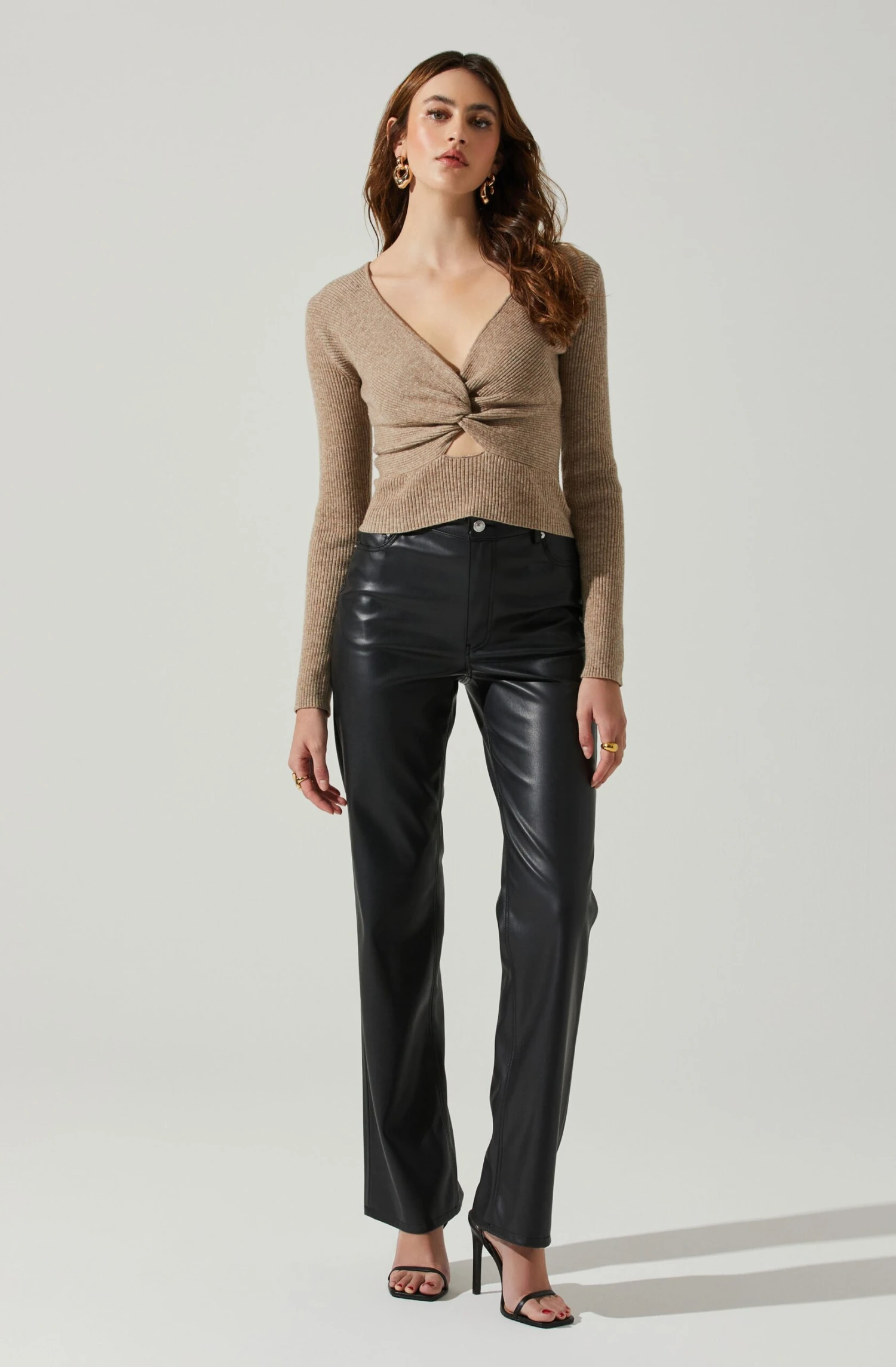 Rylee Twist Front Cutout Sweater 18 Rylee Twist Front Cutout Sweater - Image 16