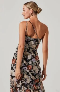 Emmylou Floral One Shoulder Midi Dress 22 Emmylou Floral One Shoulder Midi Dress -Dress Sales Store ADR101528 BLACKFLORAL 4