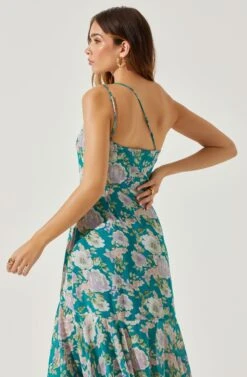 Emmylou Floral One Shoulder Midi Dress 17 Emmylou Floral One Shoulder Midi Dress -Dress Sales Store ADR101528 GREENPURPLEFLORAL 6