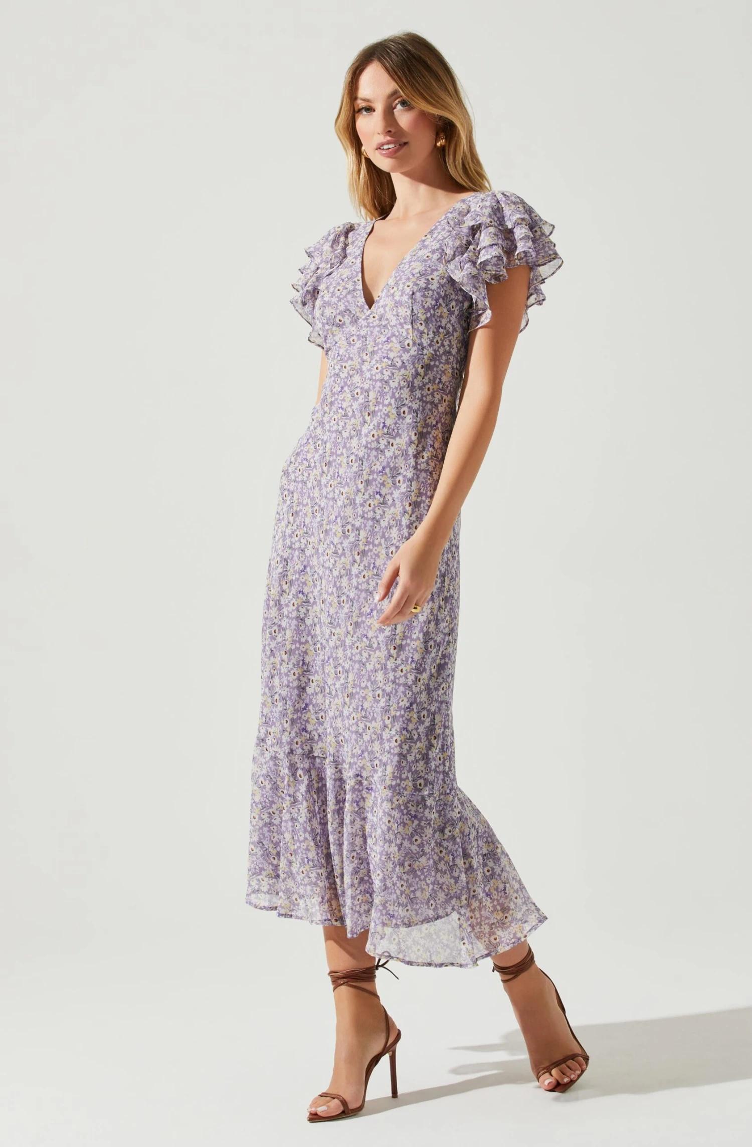 Celestine Floral Ruffle Midi Dress 5 Celestine Floral Ruffle Midi Dress - Image 3