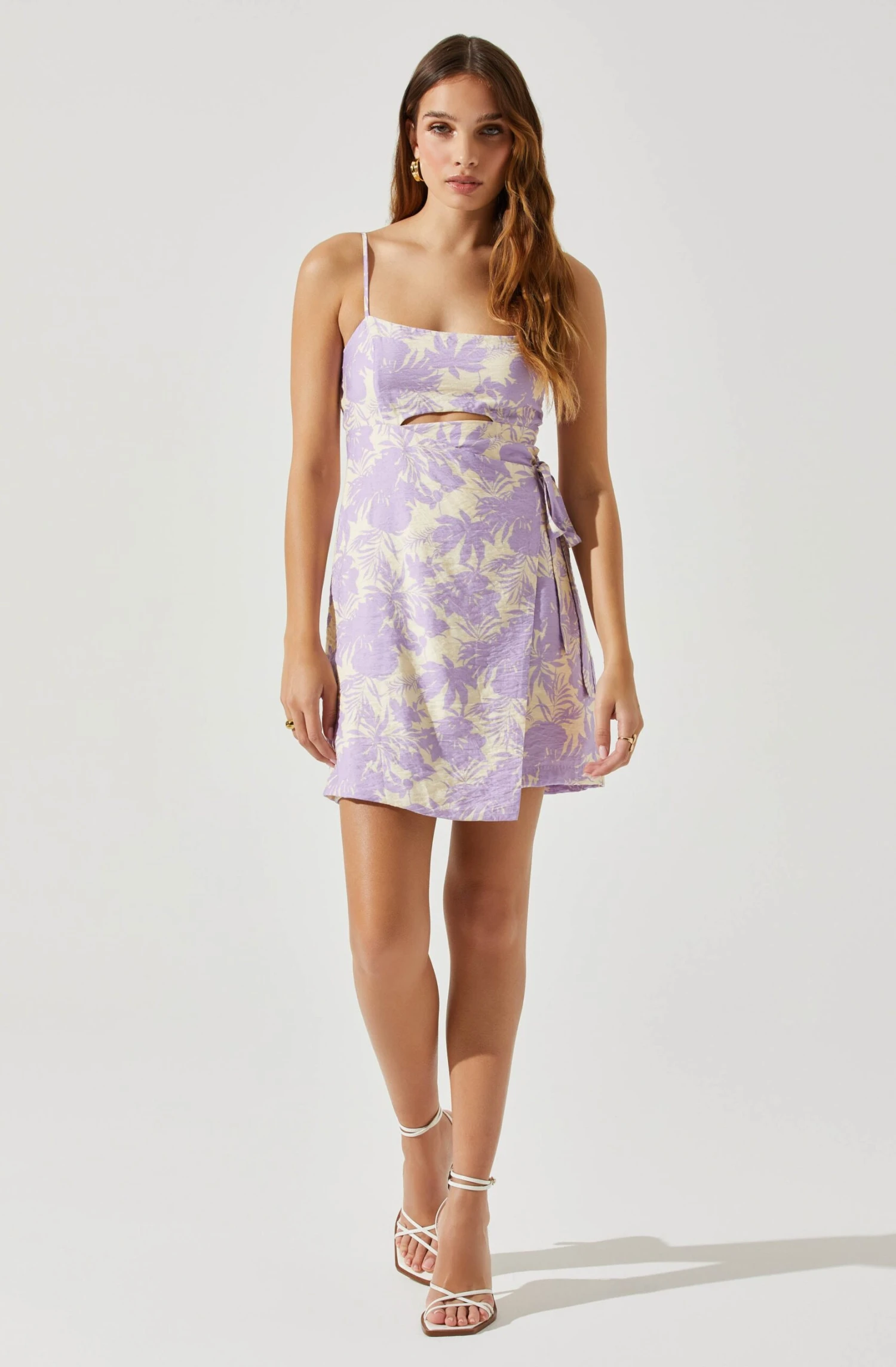 Keyhole Wrap Floral Mini Dress 9 Keyhole Wrap Floral Mini Dress - Image 7
