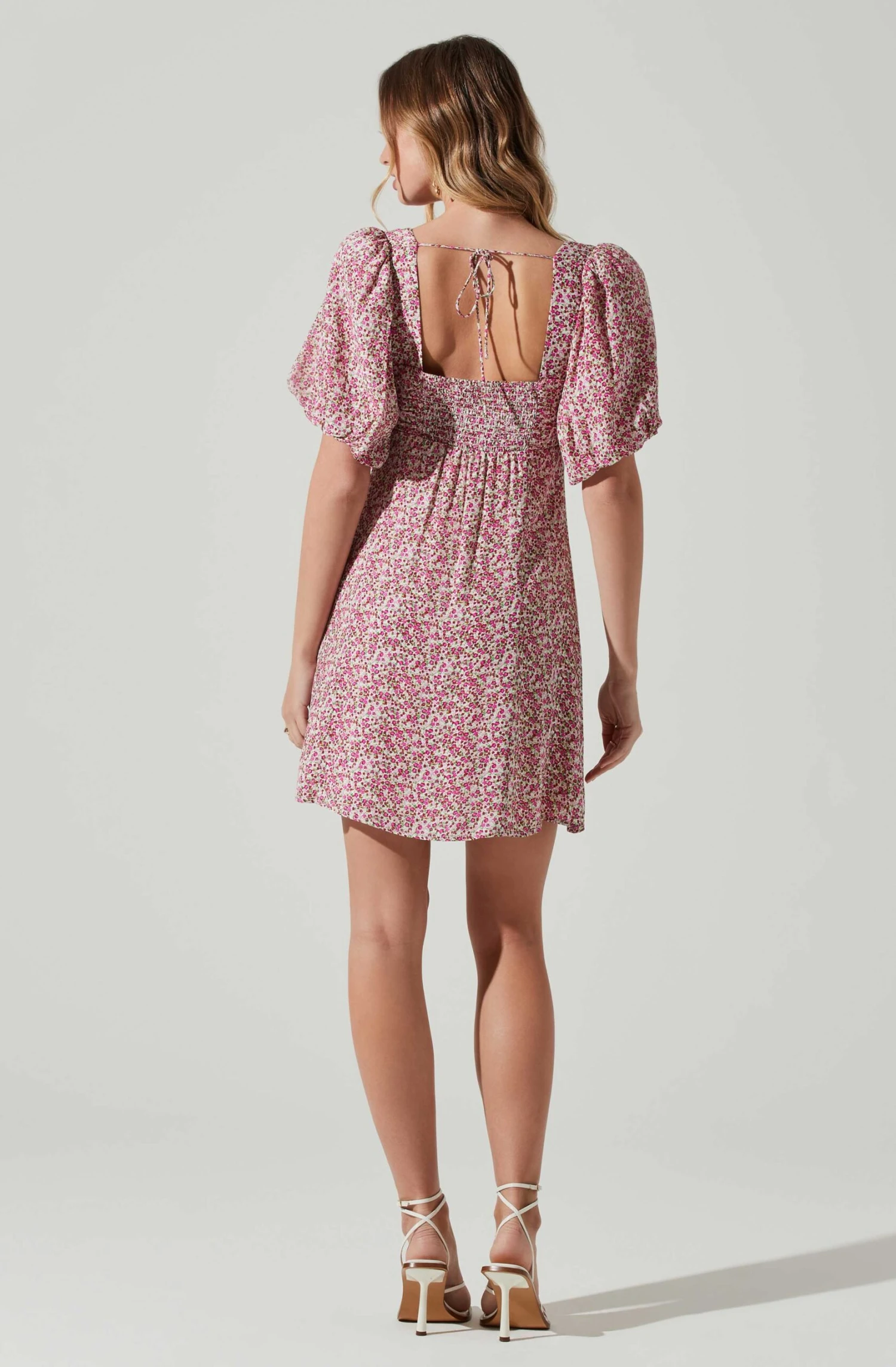 Floral Puff Sleeve Mini Dress 8 Floral Puff Sleeve Mini Dress - Image 6