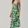 Satin Corset Floral Maxi Dress 2 Satin Corset Floral Maxi Dress -Dress Sales Store ADR101783 PINKGREENFLORAL 1