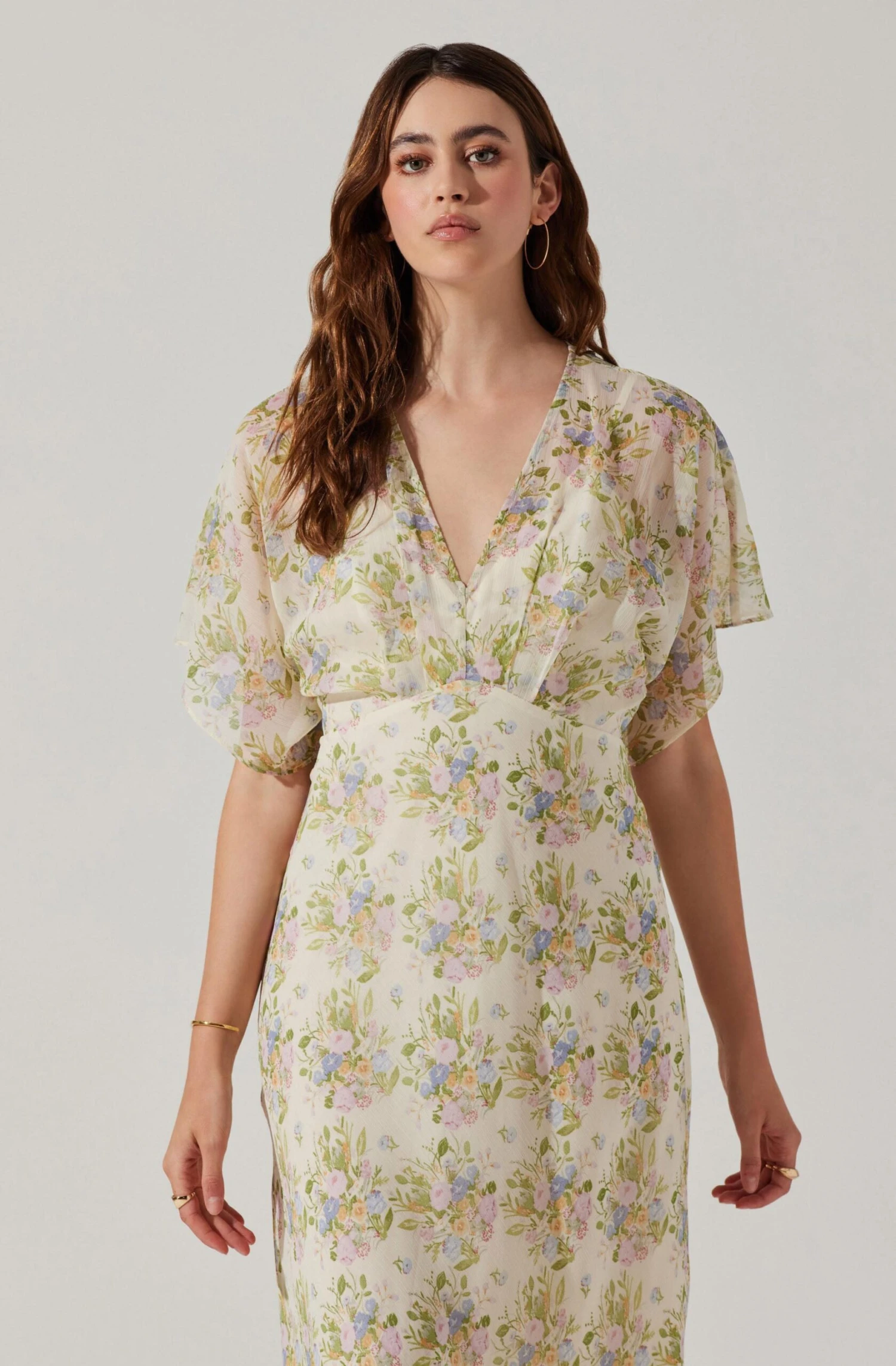 Flutter Sleeve Open Back Maxi Dress 4 Flutter Sleeve Open Back Maxi Dress - Image 2