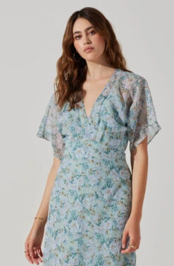 Flutter Sleeve Open Back Maxi Dress 23 Flutter Sleeve Open Back Maxi Dress -Dress Sales Store ADR101803 LIGHTBLUEMULTIFRL 3