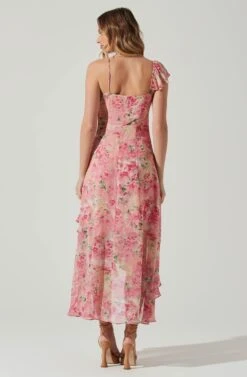 Camelia Floral Midi Dress 12 Camelia Floral Midi Dress -Dress Sales Store ADR101861C PINKGREENFLORAL 6