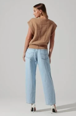 Checkered Sweater Vest 18 Checkered Sweater Vest -Dress Sales Store ALT16416 CI TAUPE 5