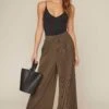 Pleated Wide Leg Pant 1 Pleated Wide Leg Pant -Dress Sales Store AP7071 OLIVE 4BA