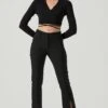 Slit Front Pant 2 Slit Front Pant -Dress Sales Store AP7227 BLACK 1