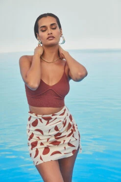 Nirina Abstract Print Mini Skirt -Dress Sales Store ASTR SPR22 PT1 2058