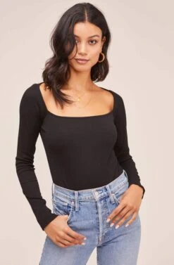 Raegan Bodysuit 26 Raegan Bodysuit -Dress Sales Store AT15694 BLACK 2