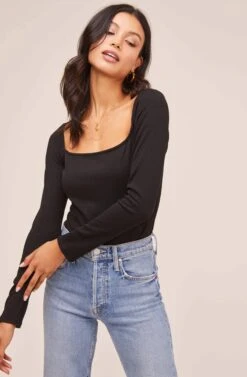 Raegan Bodysuit 24 Raegan Bodysuit -Dress Sales Store AT15694 BLACK 3