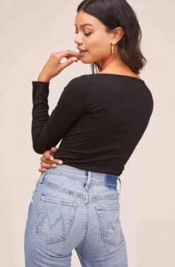 Raegan Bodysuit 29 Raegan Bodysuit -Dress Sales Store AT15694 BLACK 6