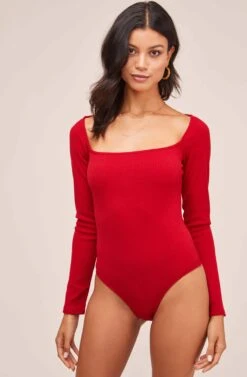 Raegan Bodysuit 22 Raegan Bodysuit -Dress Sales Store AT15694 RED 6