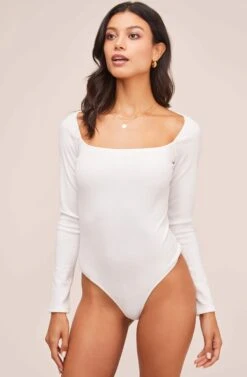Raegan Bodysuit 33 Raegan Bodysuit -Dress Sales Store AT15694 WHITE 3