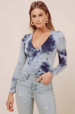 Tie Dye V Neck Bodysuit