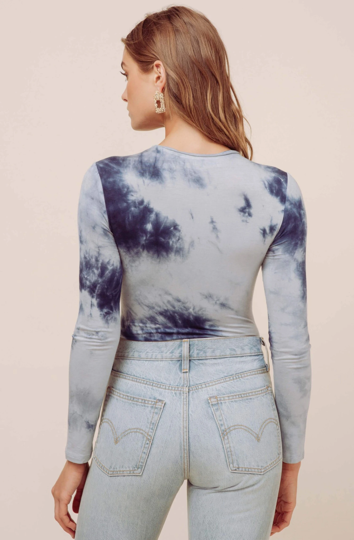 Tie Dye V Neck Bodysuit 7 Tie Dye V Neck Bodysuit - Image 5