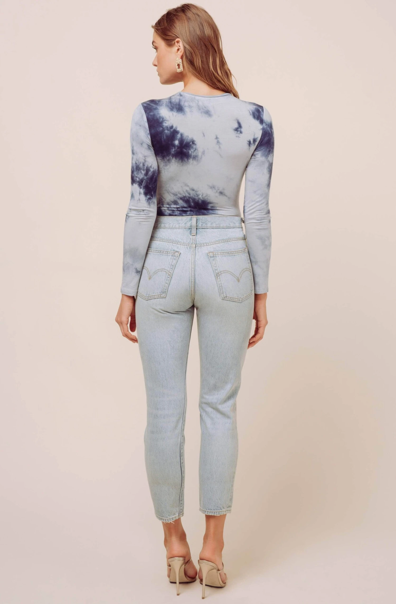 Tie Dye V Neck Bodysuit 6 Tie Dye V Neck Bodysuit - Image 4