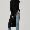 Hi Slit Turtleneck Sweater 1 Hi Slit Turtleneck Sweater -Dress Sales Store AT16295 BLACK 1
