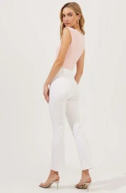 Cap Sleeve Square-Neck Bodysuit 29 Cap Sleeve Square-Neck Bodysuit -Dress Sales Store AT16705 BLUSH 4